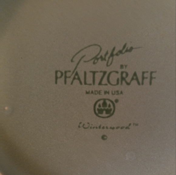 PORTFOLIO PFALTZGRAFF"Winterwood"4 salad/dessert plates and 1 cake/dinner plate - Picture 4 of 4